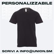 T-Shirt Nera in Cotone SUNSET