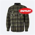 CAMICIA UPOWER WILLOW A SCACCHI IMBOTTITA COLORE DARK GREEN