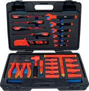 SET 26 PEZZI UTENSILI ISOLATI ATTACCO 3/8 IN VALIGETTA PLASTICA