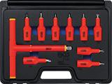 SET 10 PEZZI CHIAVI A BUSSOLA TORX TX20-TX55 ISOLATI