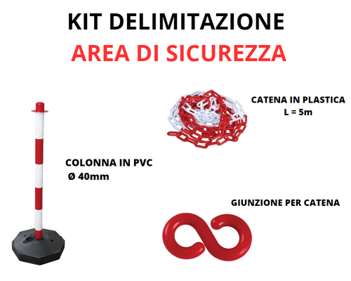 KIT DELIMITAZIONE AREA DI SICUREZZA