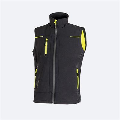 GILET U POWER UNIVERSE SOFTSHELL BLACK CARBON
