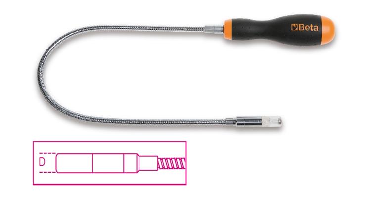 BETA 1712E/L1 - FLESSIBILE MAGNETICO CON LED FORZA 0,5KG