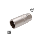 CHIAVE PER CANDELE 3/8 MM.16 POLIGONLE C/GOMMA - FERMEC BGS2448