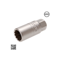 CHIAVE PER CANDELE 3/8 MM.16 POLIGONLE C/GOMMA - FERMEC BGS2448